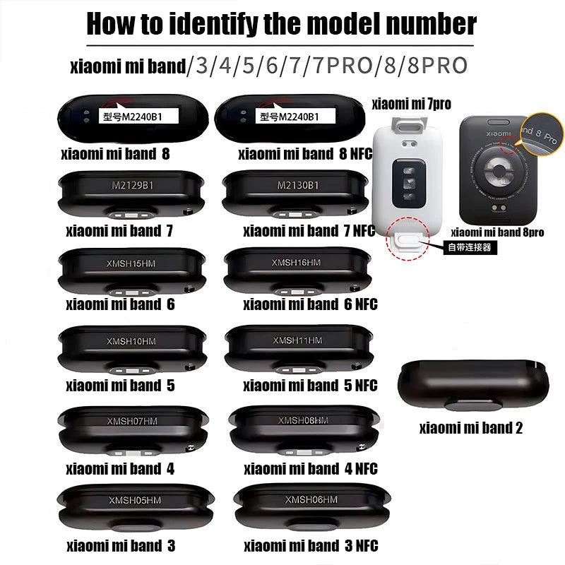 Magnetic Chargers for Xiaomi Mi Band 7 6 5 USB Charging Cable for MiBand 4 3 2 MiBand 7 Pro Cord Charger Dock USB Wire Portable