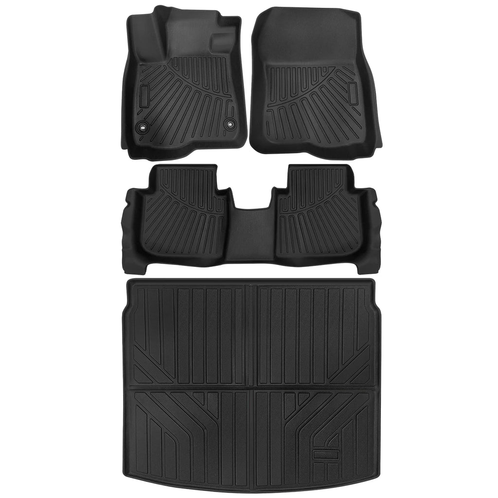 for Honda CR-V 2023 TPE 4pcs Floor Mats Front Rear Cargo Liner Rubber TPE Waterproof Car Accessories