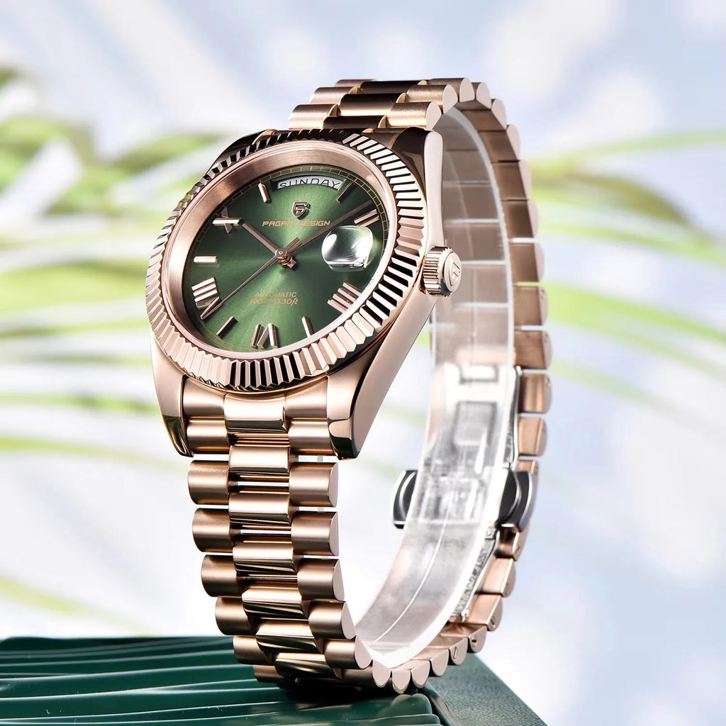 2026 New PAGANI DESIGN DD36 Rose Gold Men's Watches Luxury Mechanical Automatic Watch For Men Date Waterproof AR Sapphire Clock