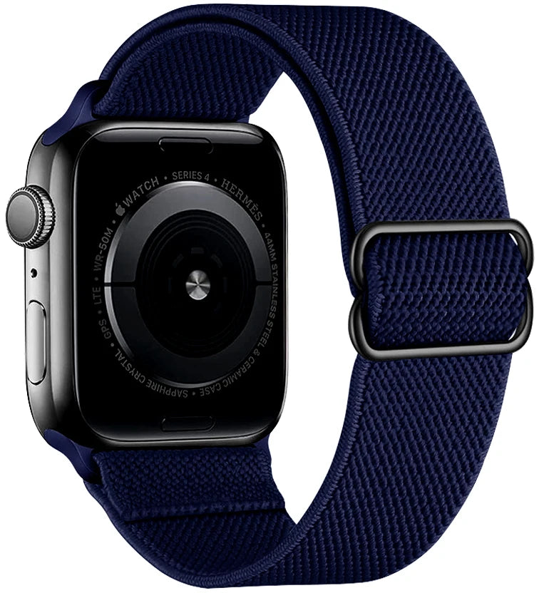 Scrunchie Strap for Apple Watch Band 45mm 44mm 40mm 41mm Adjustable Nylon Bracelet iWatch Series Ultra 3 4 5 SE 6 7 8 9 10 11