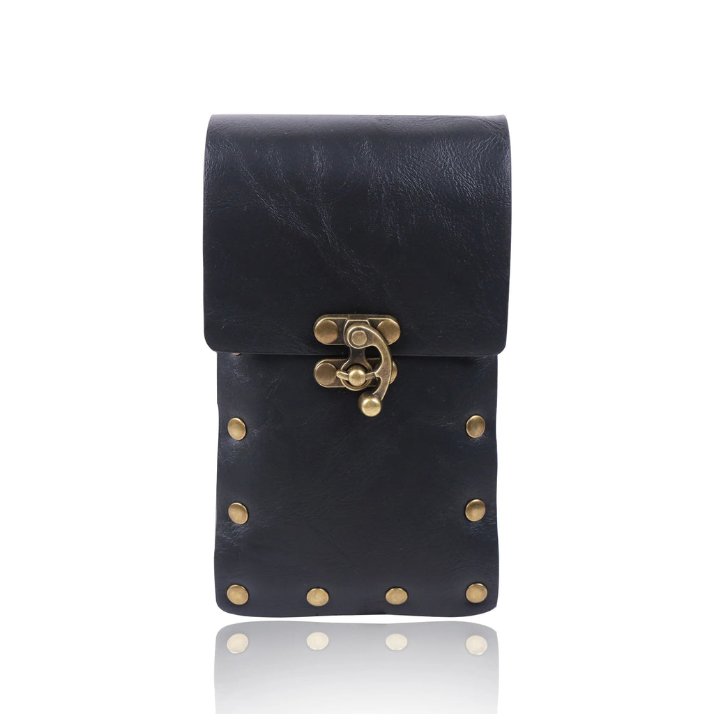 Renaissance Medieval Belt Skirt Hiking Viking Horn Design Leather Cover for Sword Frog Accessory