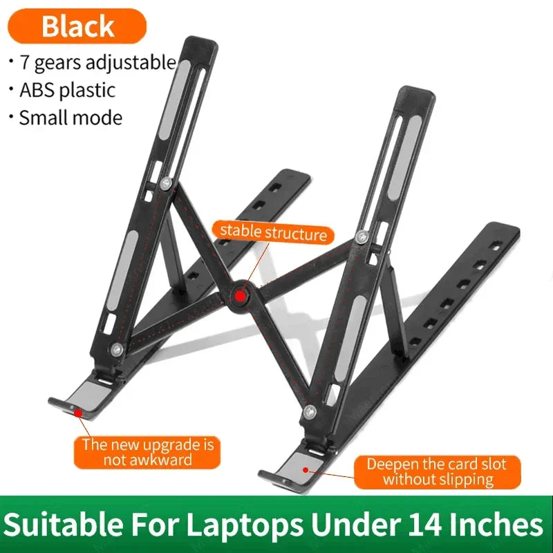 Laptop Stand Portable Foldable Notebook Bracket Adjustable Computer Monitor Holder For Macbook Air iPad Tablets Base Accessories
