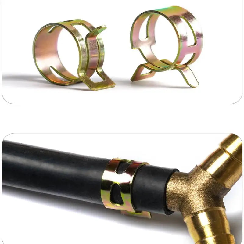 50 Pcs Fastener 5mm 6mm 7mm 8mm 9mm Spring Clip Fuel Water Line Hose Pipe Air Tube Clamps Fuel Water Tube Clamps Fastener