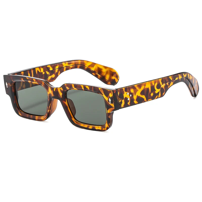New Men's Personality Minimalist Style Sunglasses Fashion Cool Retro Rectangle Glasses Oculos De Sol Femino