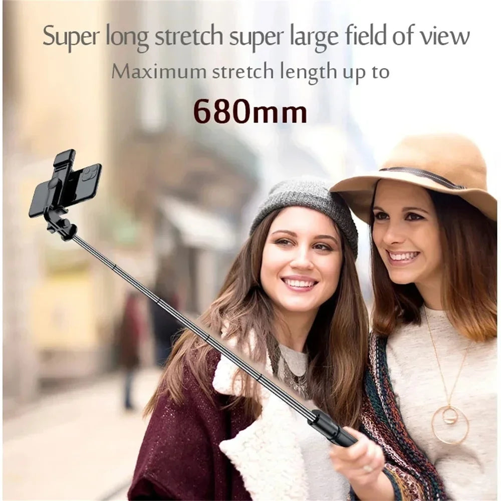 Retractable Wireless Live Broadcast Stand Mobile Phone Live Holder Smartphone Dimmable With Selfie Stick LED Fill Light Video