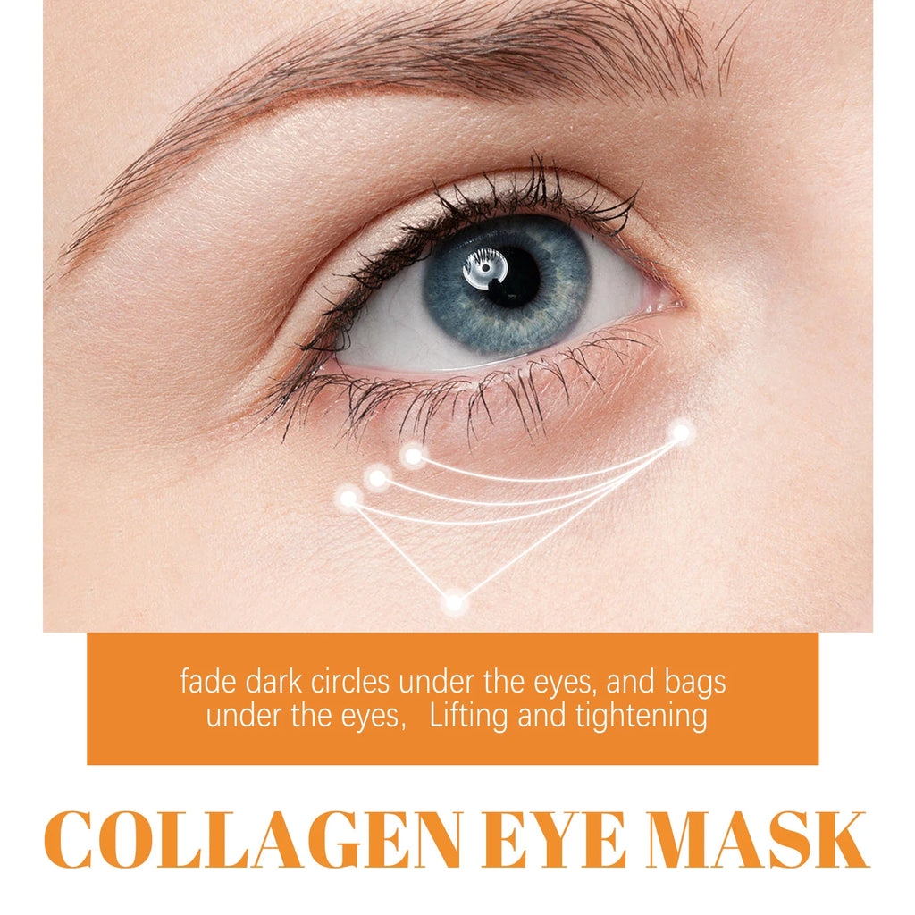 10Pcs Collagen Eye Mask Remove Dark Circles Eyes Bags Anti Wrinkles Lifting Firming Skin Moisturizing Eyes Care Patches skincare
