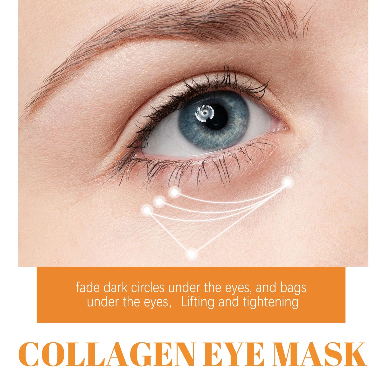 10Pcs Collagen Eye Mask Remove Dark Circles Eyes Bags Anti Wrinkles Lifting Firming Skin Moisturizing Eyes Care Patches skincare