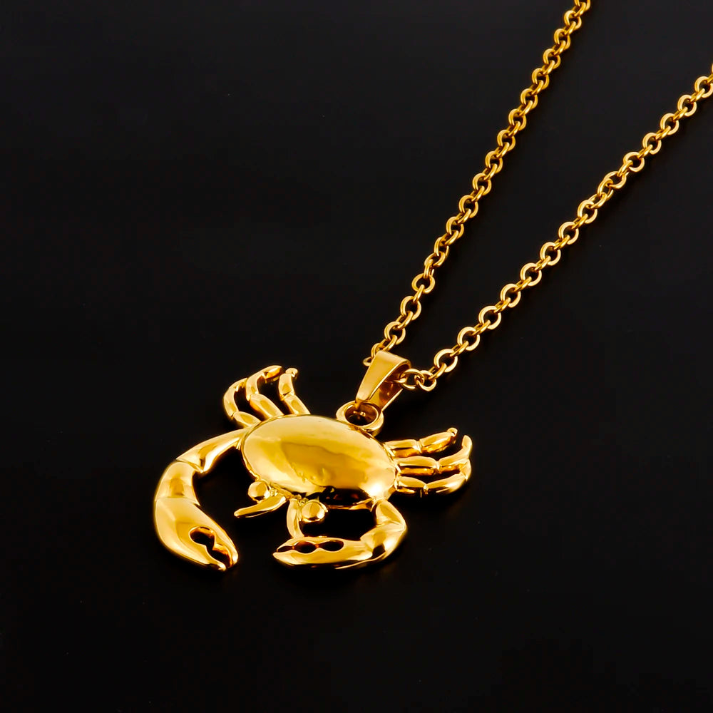 1Pc Stainless Steel Summer Sea Animal Aesthetic Women Grunge Necklaces Cute Ocean Hippocampus Seahorse Pendant Collares Jewelry