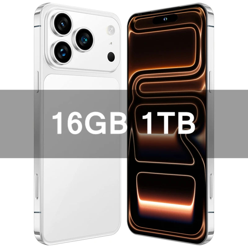 2026 HOT i17 ProMax NEW intelligent 5G standby original dual card dual battery 14 system global Android version 8000mAh JJ6