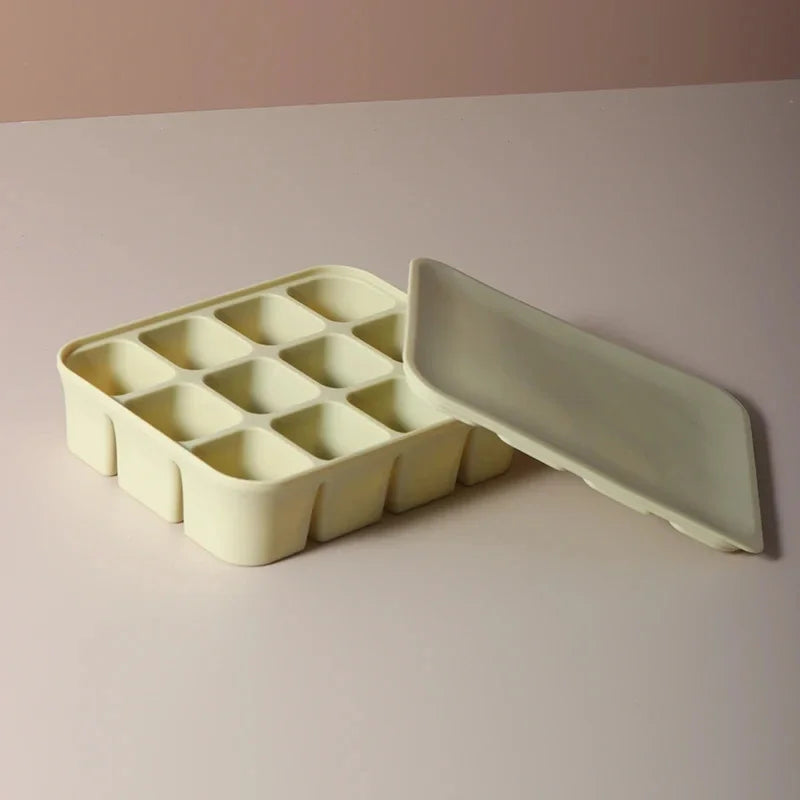 12 Grid Ice Cube Mold Silicone Ice Cube Tray Square Tray Mould Easy Release Silicone Ice Cube Forms Bar Kitchen Accessories