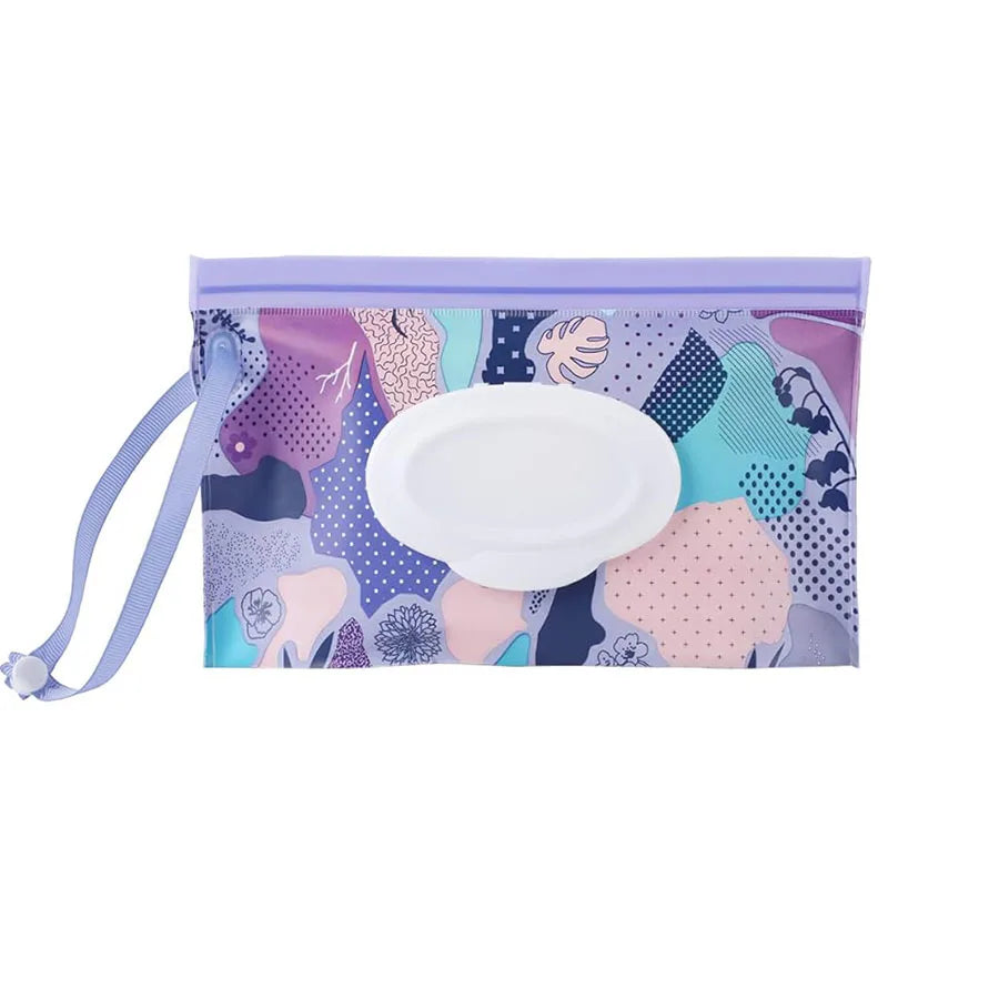EVA Baby Wet Wipe Pouch Snap-Strap Refillable Wet Wipes Bag Flip Cover Tissue Box Outdoor Useful Baby Stroller Accessory