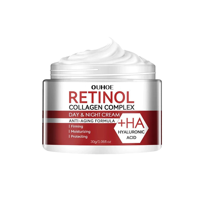 Retinol Collagen Hyaluronic Acid Face Cream Repairing Skin Moisturizing Nourishing Younger Firming Pores Face Skin Care Cosmetic