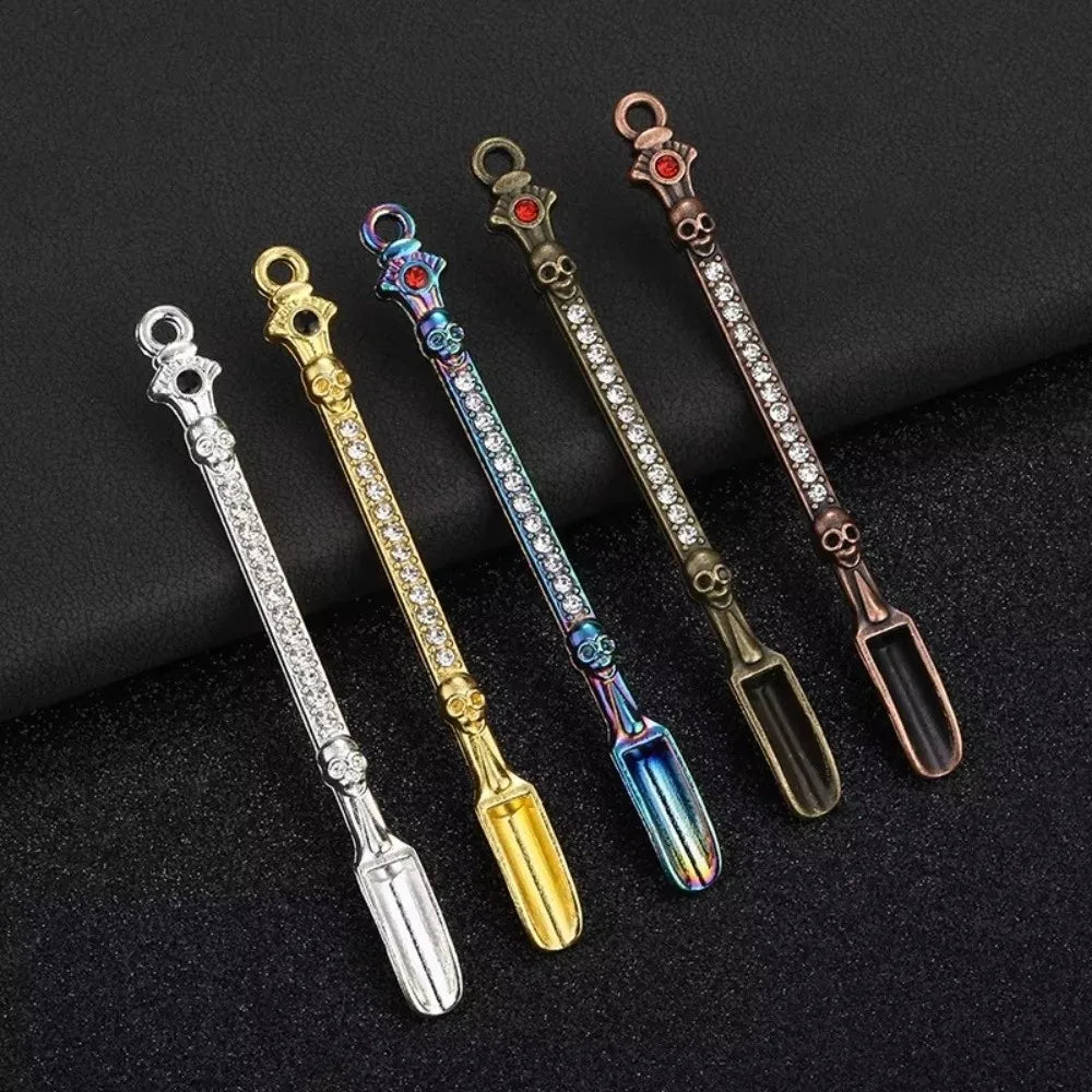 Powder Spoon Thicken Metal Spoon Micro-tuning Coffee Mini Shovel Long Handle Small Stirring Spoons Kitchen Supplies