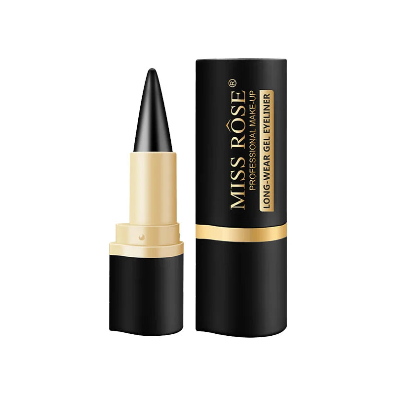 MissRose Waterproof Eyeliner Gel Matte - 24H Quick-drying Rich Pigment Single Head Gel Pencil Smudge-proof Long-lasting Black