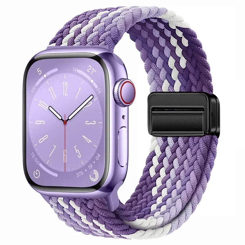 Nylon strap For Apple watch 11 10 42mm 46mm 9 8 7 45mm 41mm Ultra 3/2/1 49mm Magnetic wristband For iWatch 6 5 4 3 SE 44mm 40mm