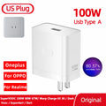 Original Oneplus Charger SuperVOOC 100W Type-A Power Adapter EU 80W Super Fast Type C Cable One Plus 13 12 11 10 Pro Nord CE 3 5