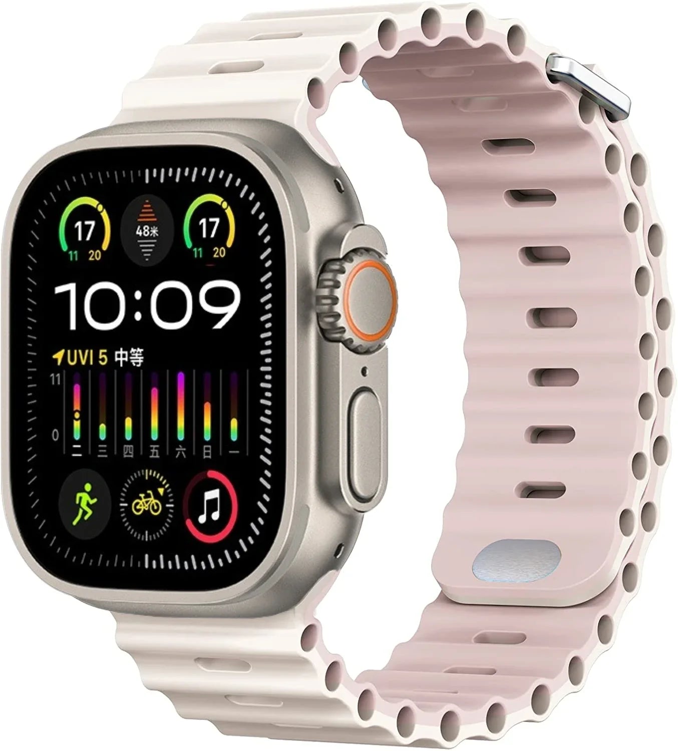 Ocean Silicone Strap For Apple Watch UItra 3 1 2 49mm 10 9 8 7 11 46mm 42mm 45mm 41mm Bracelet Wristband iWatch 6 5 4 SE3 44mm