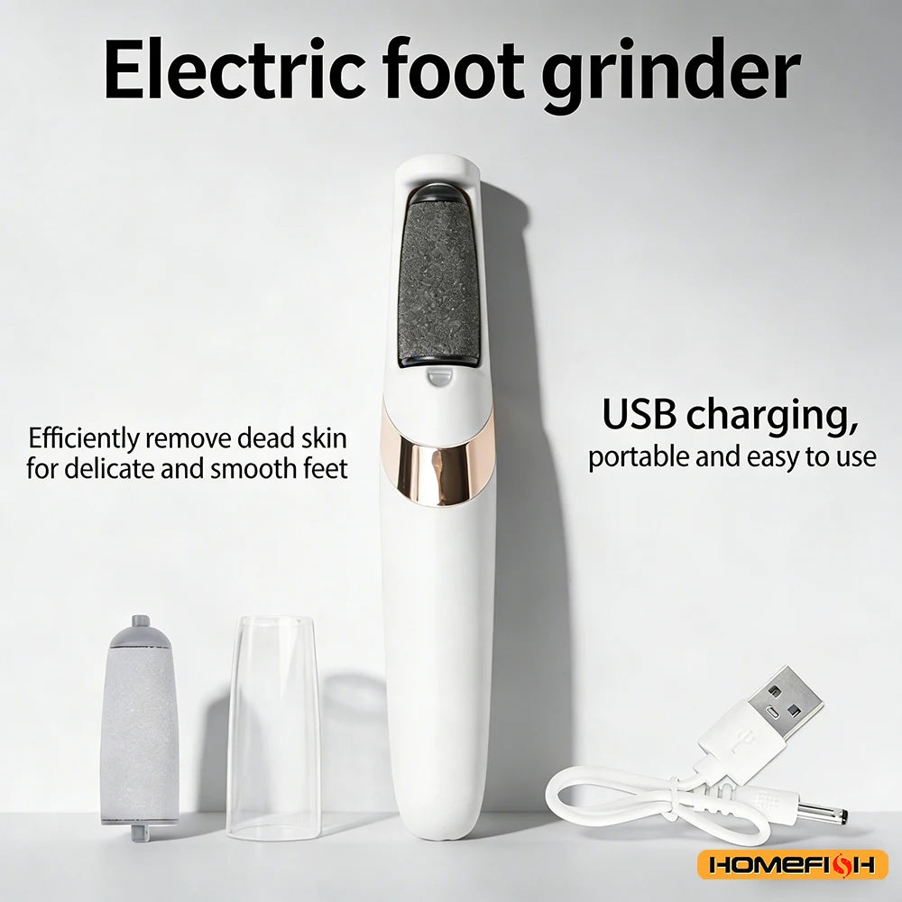 Cordless Rechargeable Electric Callus Remover, Foot File for Dry Coarse Skin Removal on Heels, for Women & Men