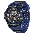 SMAEL 8049MC Camouflage New Style Digital Waterproof Sports Watches Men's Shock Analog Dual Display Watch