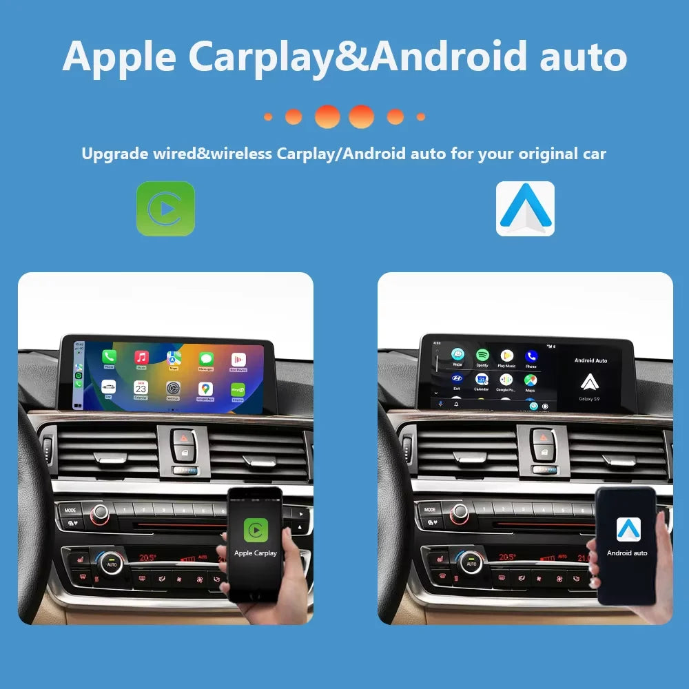 BONROAD Wireless CarPlay Android Auto Airplay Autolink Mirroring Adapter MMI Box Module For BMW F10 F11 F01 F56 F25 F20 F21 F22 F23 F30 F31 F32 F33 F34 F36 NBT system
