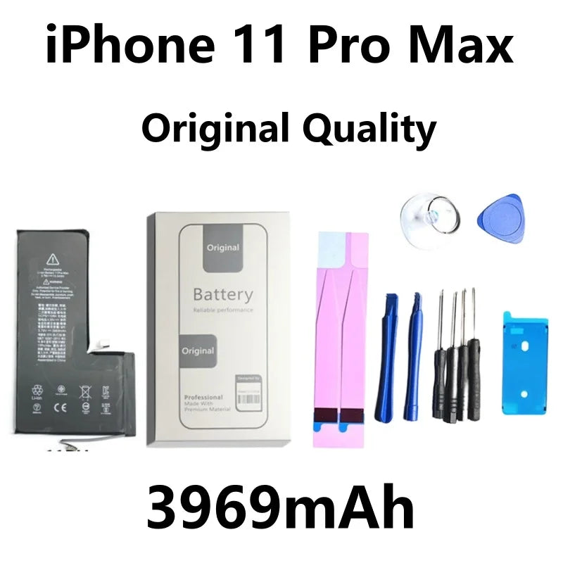 Xilecaly Battery For iPhone 14 Pro Max 11 Pro 12 13 Mini Pro Max Original Real High Capacity Replacement Bateria Warranty 1 Year