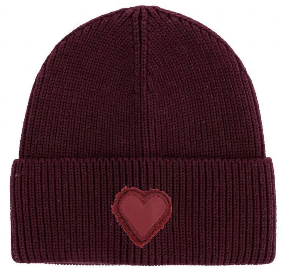 Winter Cotton Knitted Beanies Leather Heart Outdoor Hat Children Hats Personality Table hats girl hat boy hat