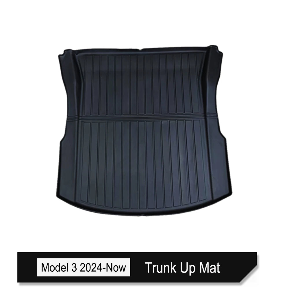 For Tesla Model 3 2026 2025 2024 Front Rear Trunk Mat Back Seat Backrest Protective Pads Cargo Liner Anti Dirty Mat Accessories