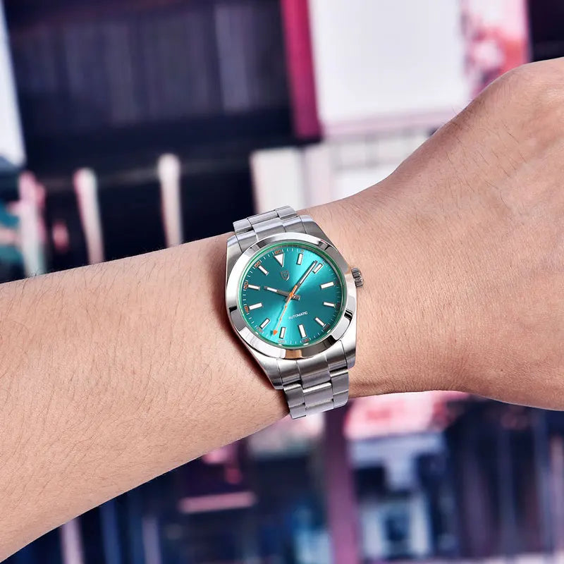 New PAGANI DESIGN 2026 Men's Watches Luxury Automatic Watch for Men Green Glass Mechanical Watches Sapphire glass Wristwatch Men