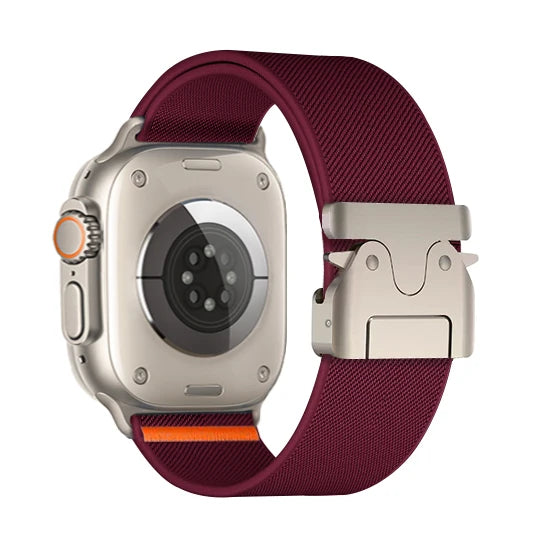 Nylon Strap for Apple Watch Ultra Band 49mm 10 9 8 7 46mm 45 41 44 40mm 42mm Braided Elastic Bracelet for IWatch Series 6 SE 5 4