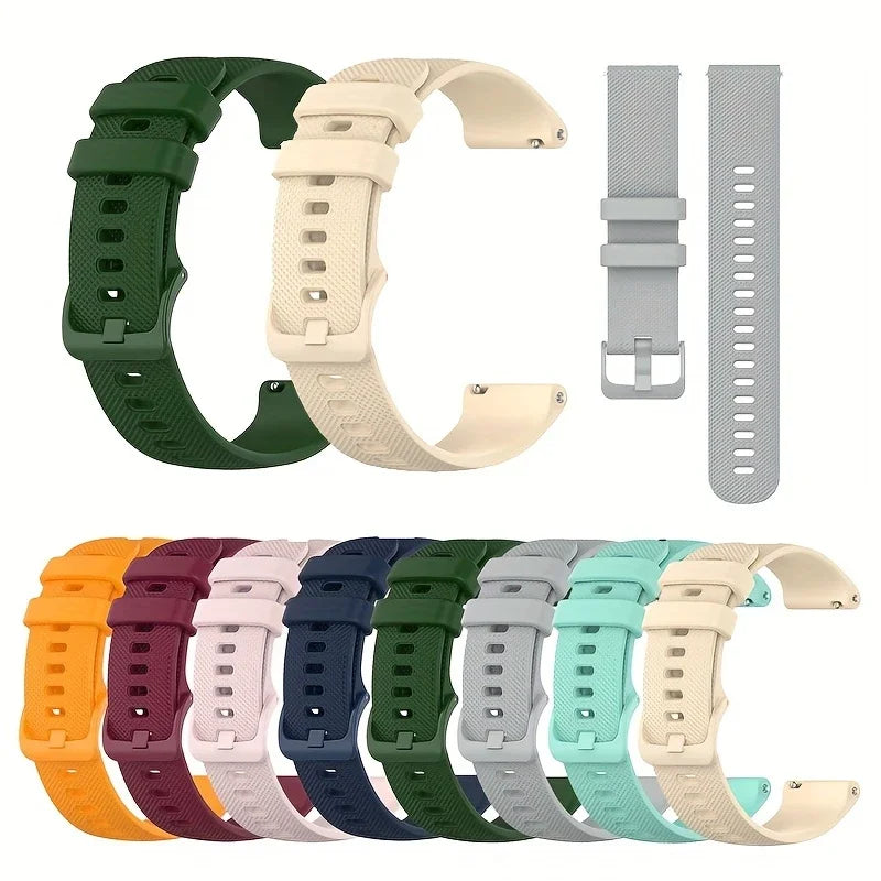 Silicone Band For Samsung Galaxy Watch 7/6/5/pro/4/Classic/active 2 47-44mm 20mm/22mm sport bracelet huawei gt 18mm watch strap