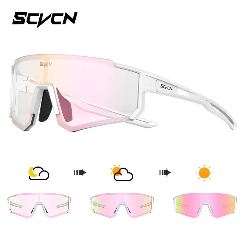 SCVCN Fashion Street Sunglasses for Men Sport Y2K Cycling Glasses MTB Bike Bicycle Camping Golf UV400 Glasses Women Baseball