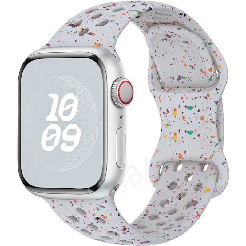 Strap For Apple Watch Band 46mm 44mm 49mm 45mm 40mm 41mm 38 42mm correa Breathable bracelet iwatch series 10 8 SE 7 6 5 9 Ultra