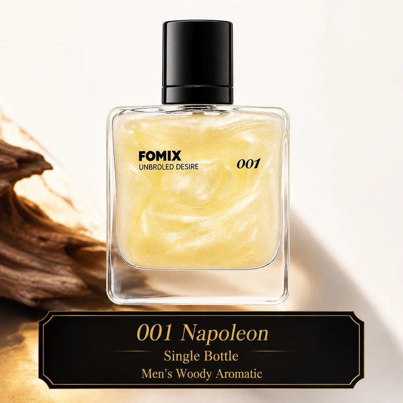 FOMIX 001 Napoleon Men’s Woody Perfume Long Lasting Citrus Aromatic Cologne Sweet Orange Lemon Jasmine Musk Coconut Woody Scent Eau De Parfum Spray Daily Office Date Travel Party Luxury Men Fragrance Gift for Him