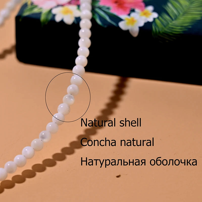 MOON GIRL Natural Shell Beads Heart Choker Fashion Stainless Steel Necklace for Women Copper Star Collares Para Mujer