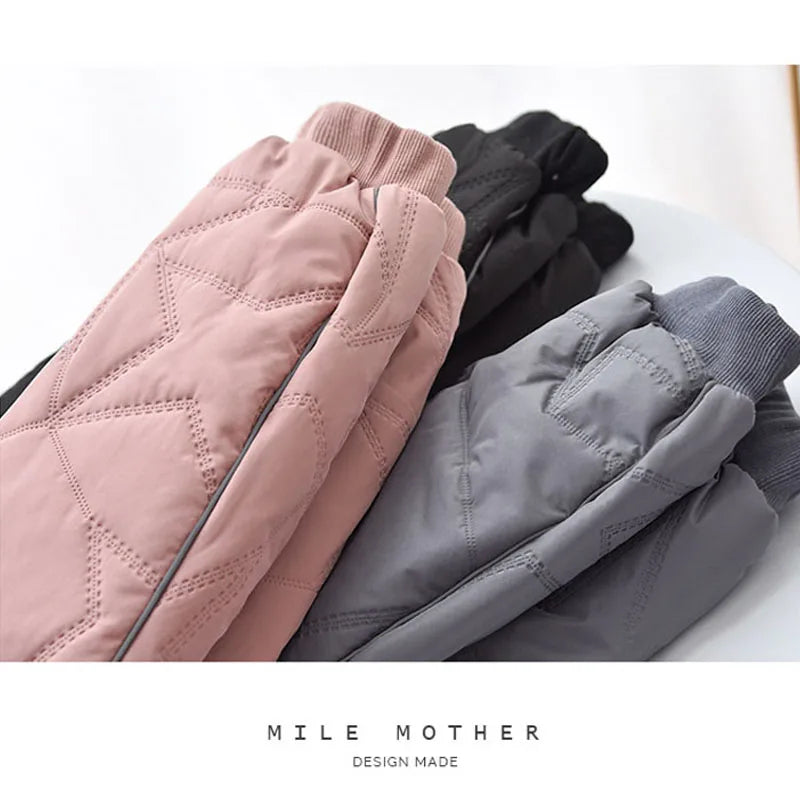 2023 New Baby Girls Boys Winter Jeans Children Thick Plus Velvet Thicken Denim Pants  Kids Soft Cotton Warm Trousers1-6 Years