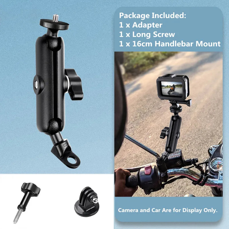 For GoPro 13 12 11 10 Motorcycle Bicycle Holder Handlebar Mount Bracket For Insta 360 X5 X4 DJI OSMO 360 Action 6 5 4 Accessory