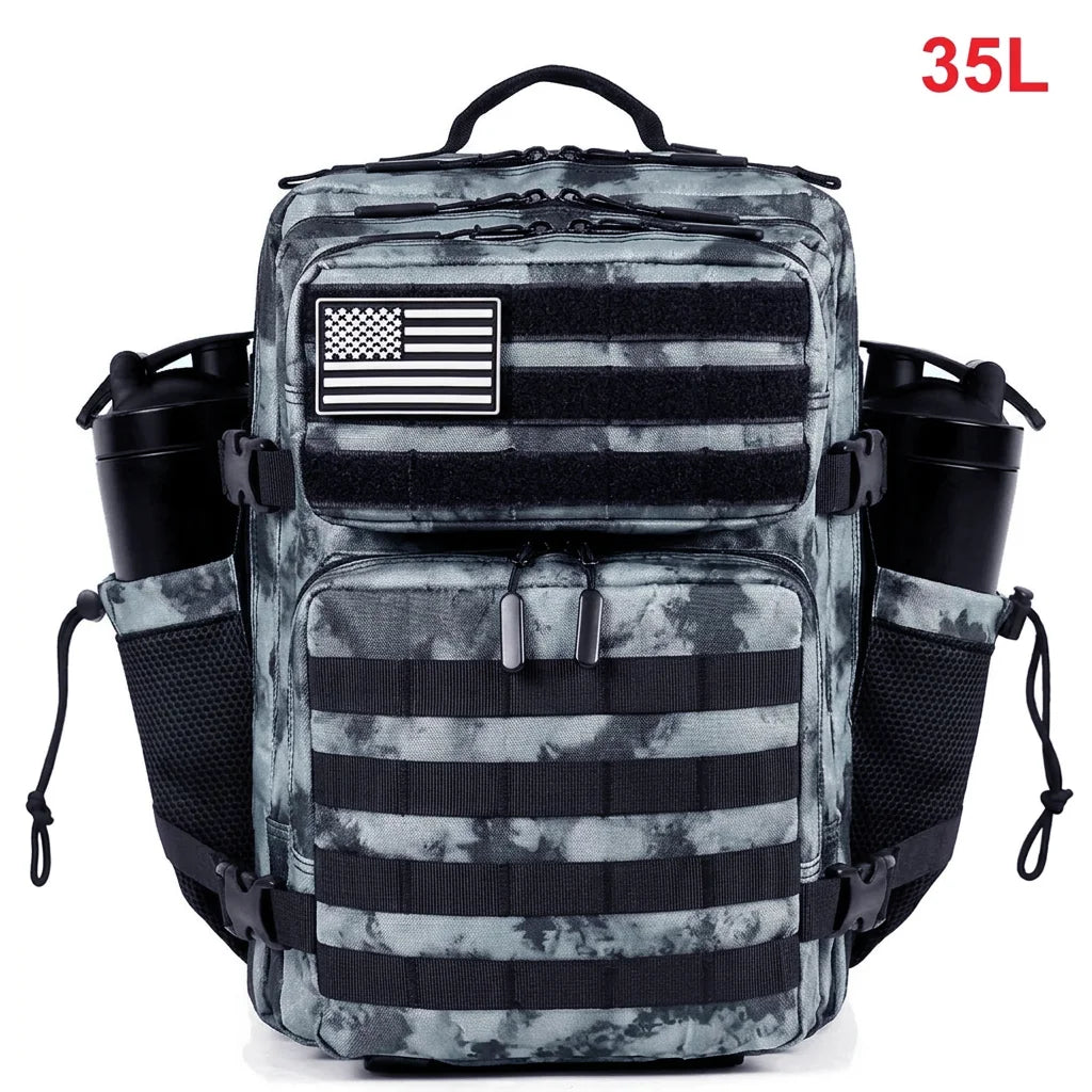 35L Tactical Backpack for Women Men Molle Outdoor Travel Camping Hiking Bag Sports Weekend Athlete Gym Rucksack Dual Cup Holders