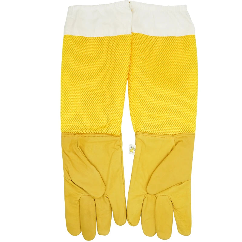 Beekeeper Beekeeping Gloves Protective Sleeves Ventilated Professional Anti Bee for Apiculture Beekeeper Prevent Beehive tools