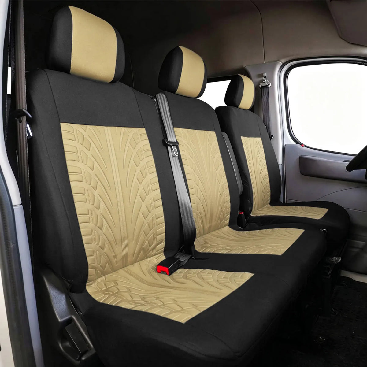 Universal Polyester Fabric Car Seat Covers for Transporter Van Truck - Protector Universal Fit Car Seat Covers