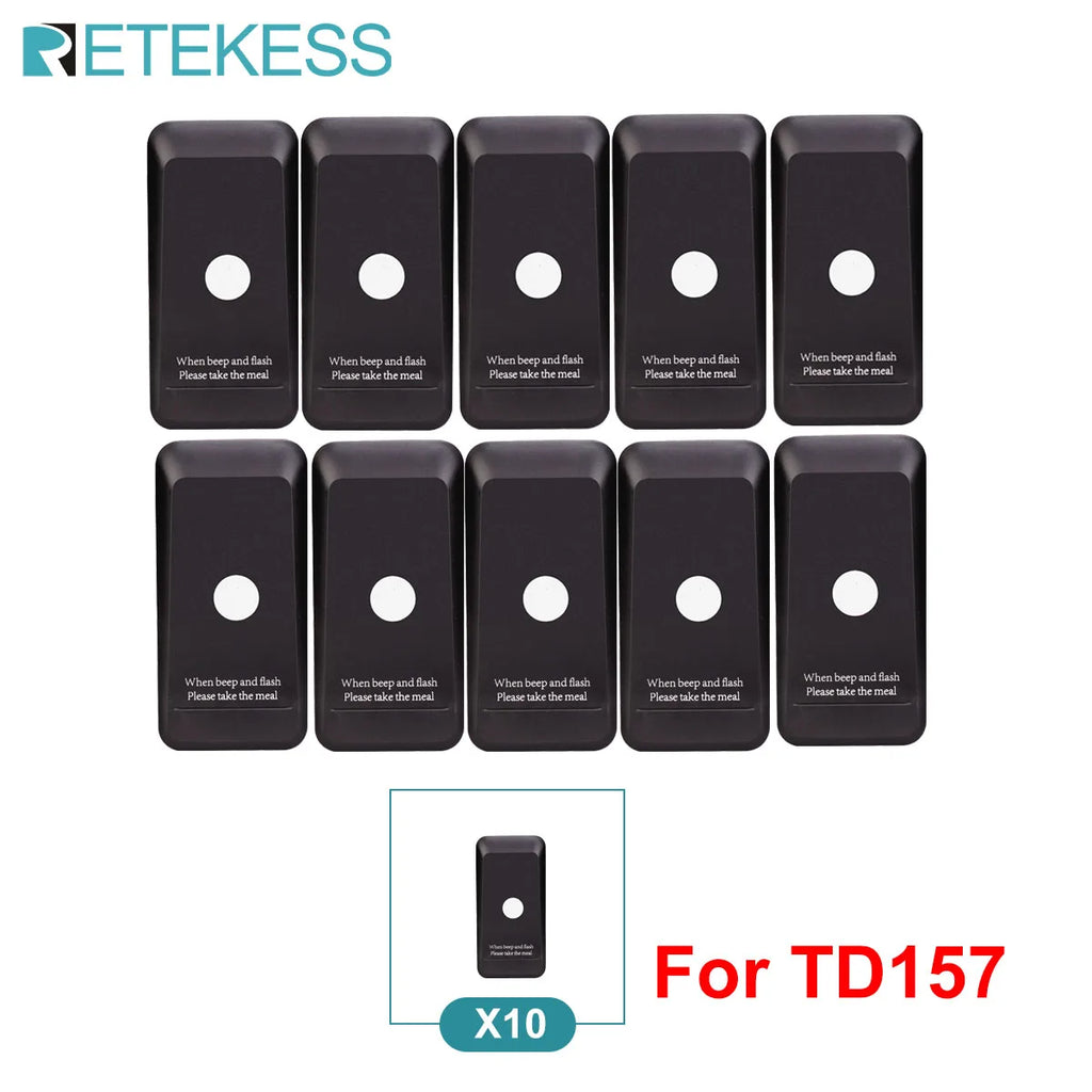 RETEKESS TD157 Restaurant Pager System Pagers 984ft Long Range Beepers for Food Truck Bars  Food Court No Vibration Mode
