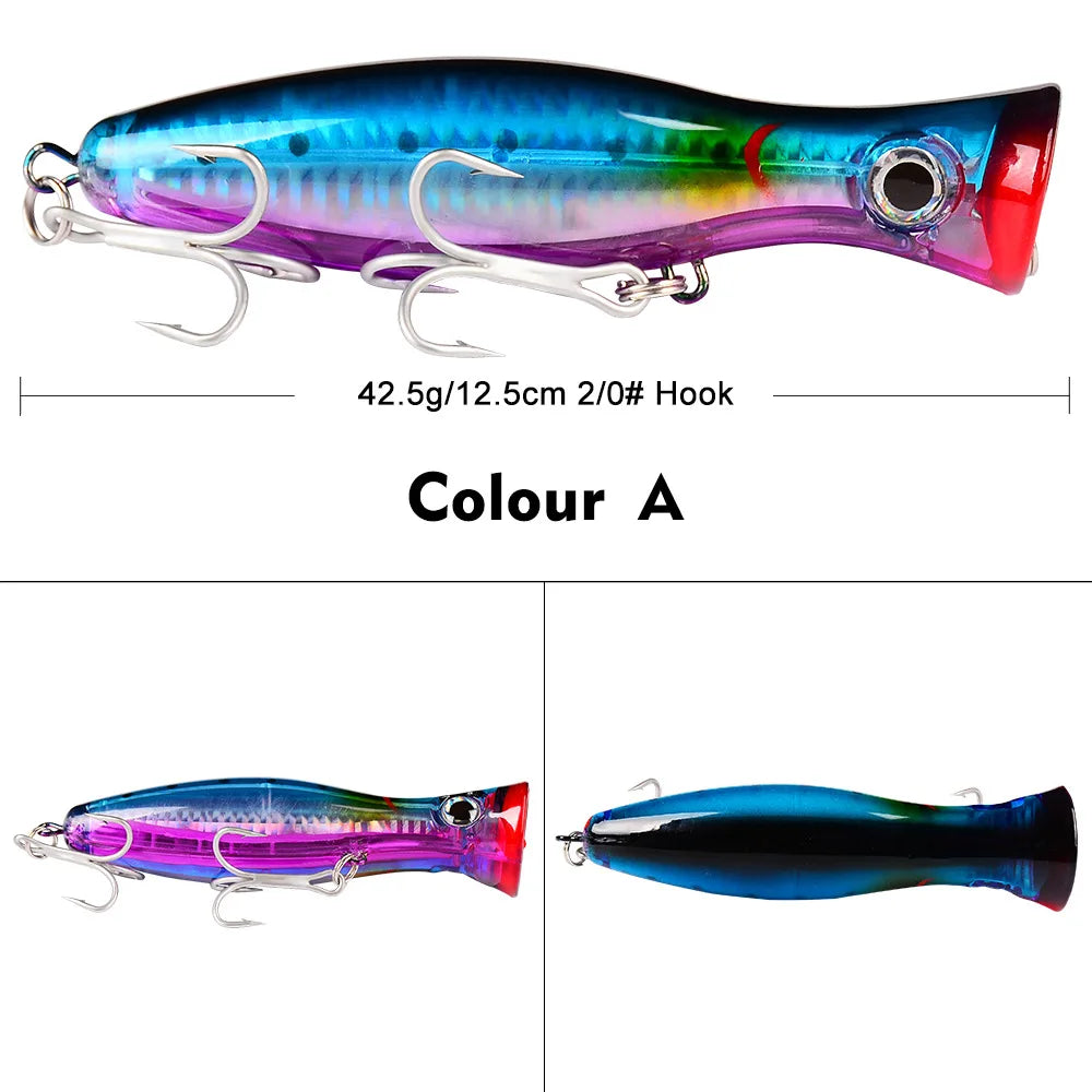 Fishing Hard False Bait Plastic Biomimetic Fish Bait 13CM/43G Tuna Heavy Sea Fishing Tool Top Water Fishing Tackle Accessories