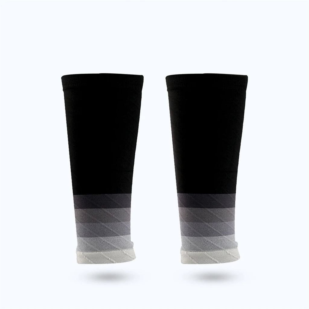 1 pair of calf support compression sleeves, suitable for men and women running without foot socks, outdoor sports marathon cycli
