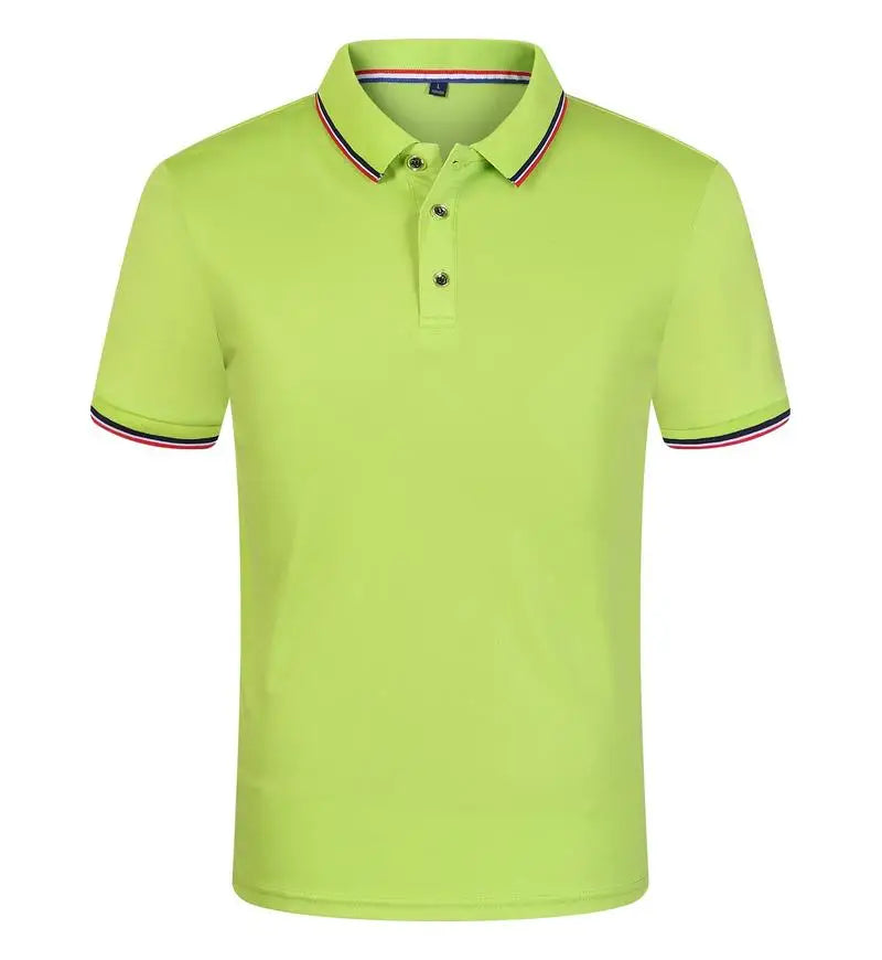 Cross Border Short Sleeved Polo From Europe Popular Summer Casual Lapel Large Size High-Quality Business Office Uniforms