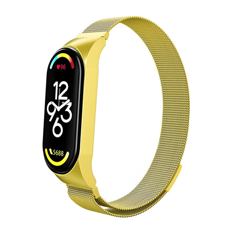 Milanese Bracelet for Xiaomi Mi Band 8 Strap Correa Mi band 6 7 stainless steel metel miband6 band4 for Xiaomi mi band 7 3 5 6 4