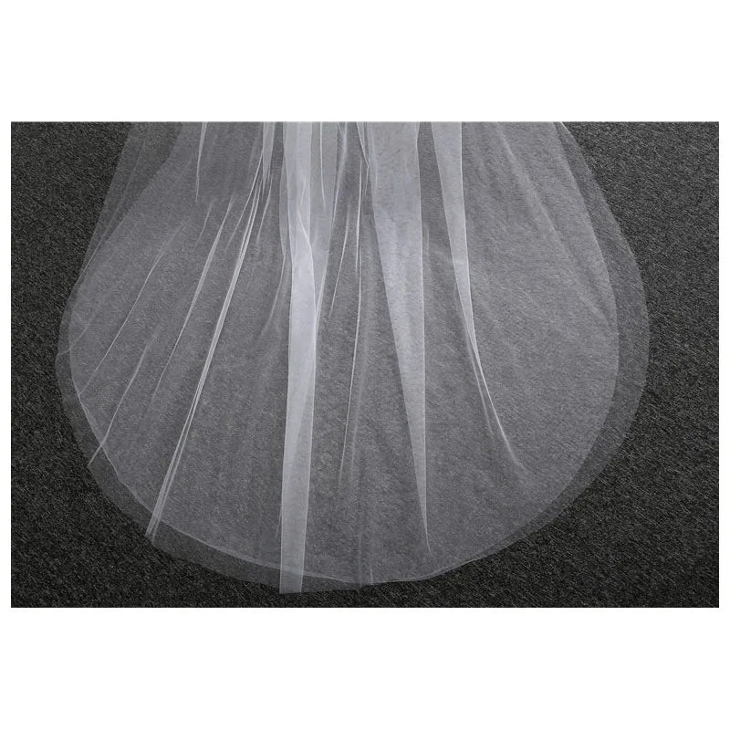 3M Two-Layer Soft Tulle Bridal Veil with Comb Marriage Wedding Accessories