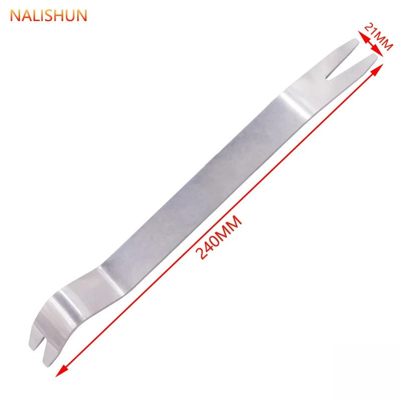 Car Audio Removal Tool Skid Plate Stainless Steel Plastic Door Plate Removal Rubber Buckle Skid Plate Driver 7pcs Set