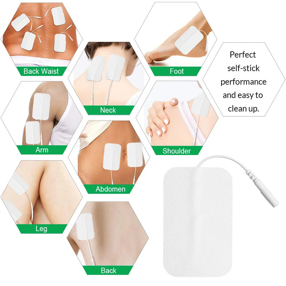 10/20/50/100PCS TENS Non-woven Electrode Pads For Acupuncture Massager Electrodes Patch Pulse EMS Muscle Stimulator Sticker