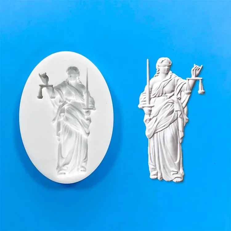 Angel Relief Pendant Silicone Mold Greek Wax Goddess Retro Cake Decoration Accessories Fondant Cake Mold Plaster Resin Molds