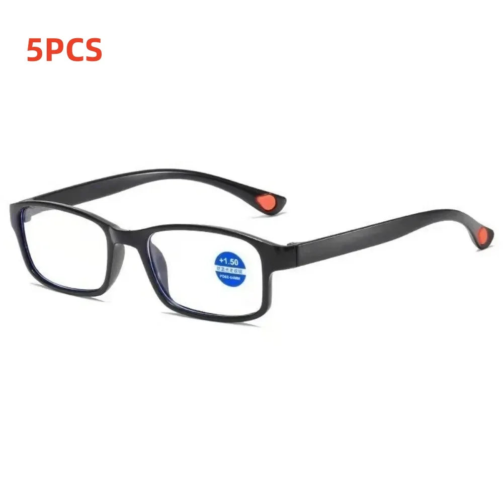 10/5/3/1PCS Reading Glasses Ultralight Anti Blue-Ray Light Presbyopic Glasses Hyperopia Eyewear Readers +1.0 1.5 2.0 2.5 3.5 4.0