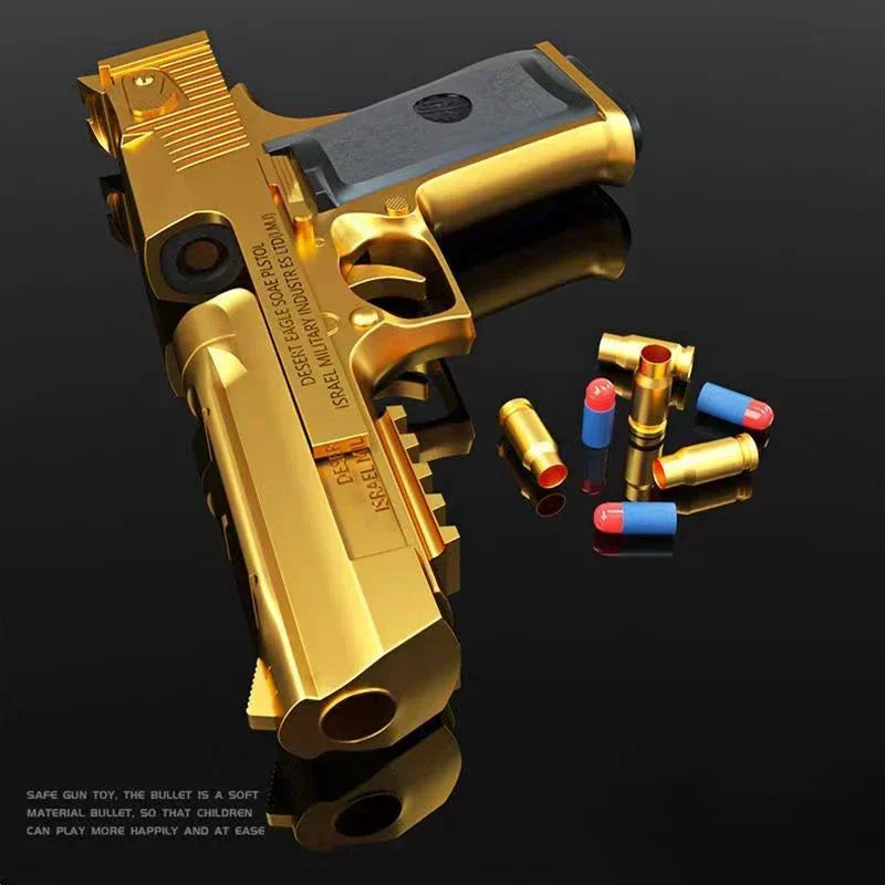 Desert Eagle Airsoft Toy Gun Shell Ejection Soft Foam Bullet Outdoor Shooting Prop Weapon for CS Halloween Cosplay Gift